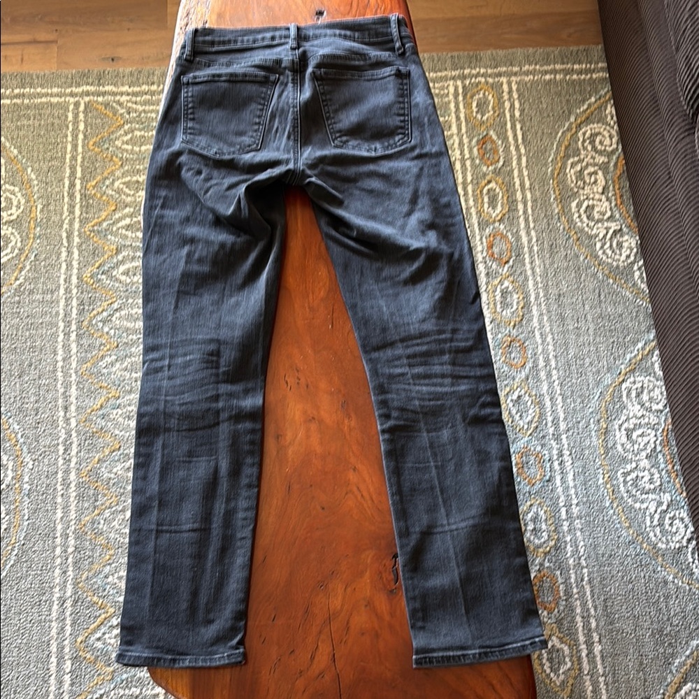 GUC size 27 R classic straight washed black midrise jeans - Picture 2 of 6